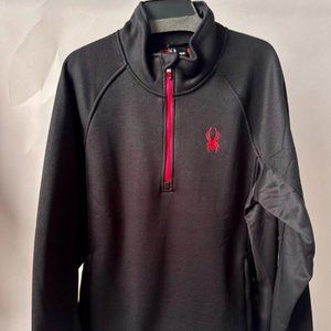 Spyder Men's Half Zip Pullover - Color Black - XL